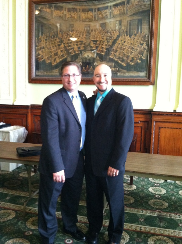 Mookie with State Representative Kevin Kuros.